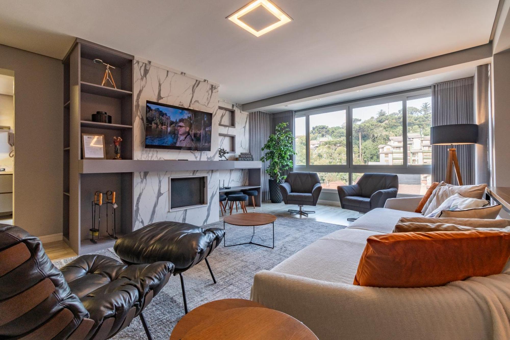 A Apenas 300 Mts Da Rua Coberta, No Exclusivo Via Florida Apartment Gramado Exterior photo